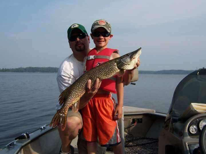 Fishing can bond a father and son