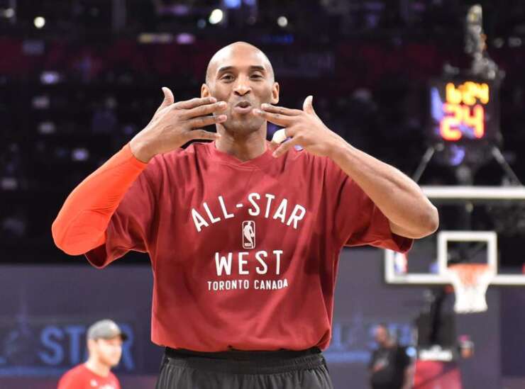 Kobe's hunger extends to his jersey; which he famously chews on during  games.