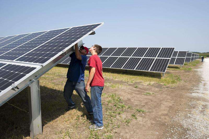 Iowa's solar farm opens in | The Gazette