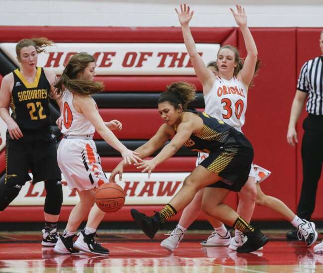 Photos: Springville vs. Sigourney, Iowa high school girls' basketball