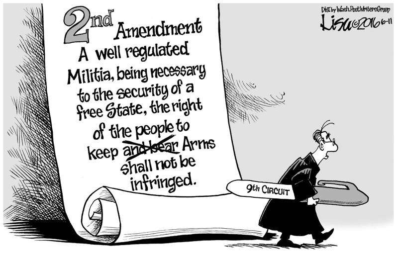 9th amendment political cartoon