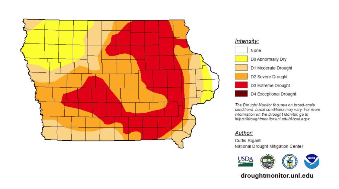 In its report on Dec. 19, 2023, the U.S. Drought Monitor reported 35.18 percent of the state was classified in "extreme drought." (U.S. Drought Monitor)