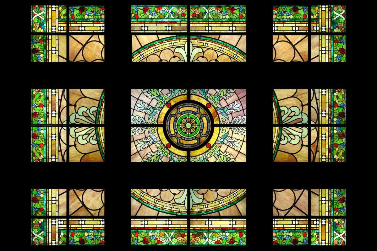 Soldering Good Shepherd Stained Glass Window — Bovard Studio, Inc.