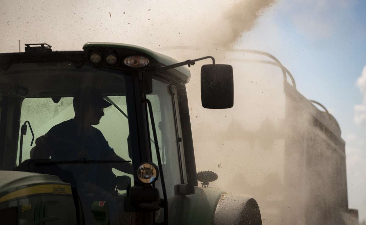 Harvest starts in a cloud of dust - Farm and Dairy