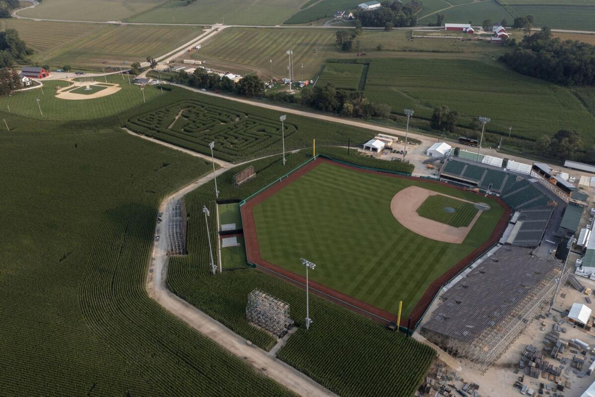 From cornfield to baseball stadium: Workers ready Field of Dreams