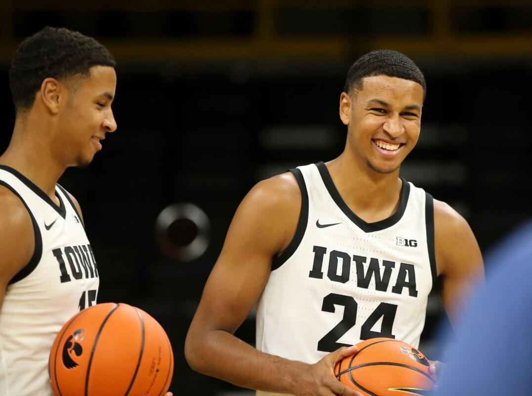 University of Iowa on X: For @IowaHoops players Keegan and Kris Murray,  being a Hawkeye is in their blood. Following in their dad's footsteps, the  twin brothers have been supporting each other