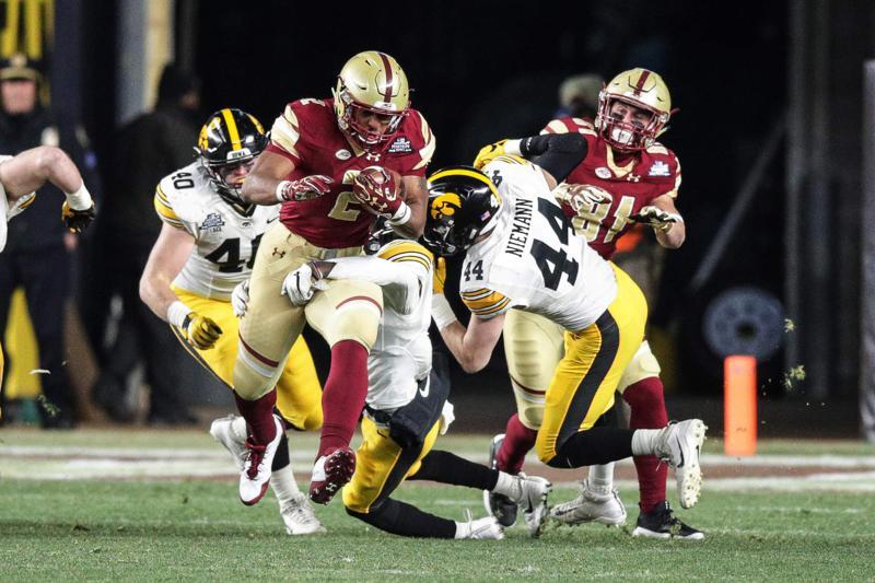 Boston College's AJ Dillon impresses in Pinstripe Bowl despite