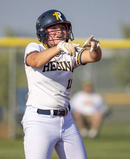Photos: Iowa City Regina vs. Central Springs in Class 2A state softball semifinals 
