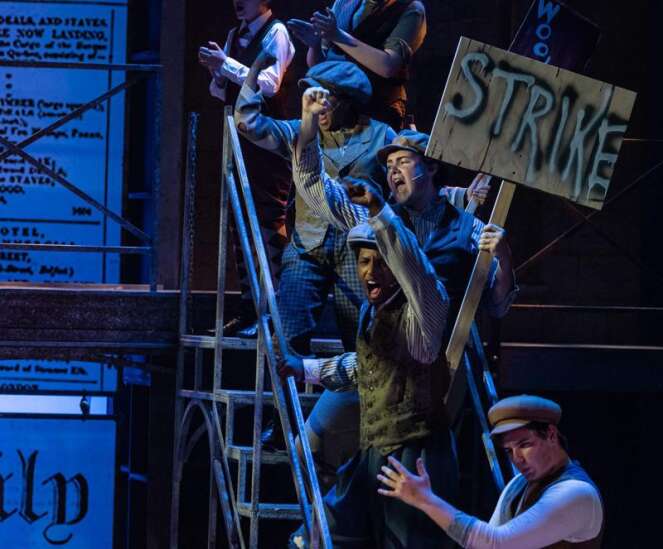 REVIEW: ‘Newsies’ leaps onto Theatre C.R. stage