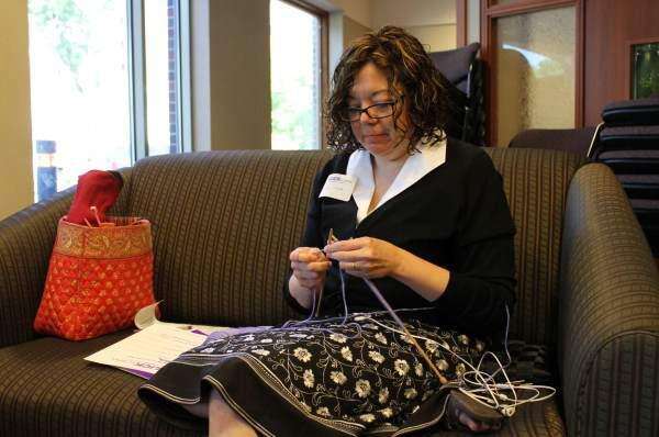 Volunteers’ knitting efforts promote safety of infants