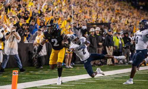 Iowa’s offense finally strikes in rout of Nevada