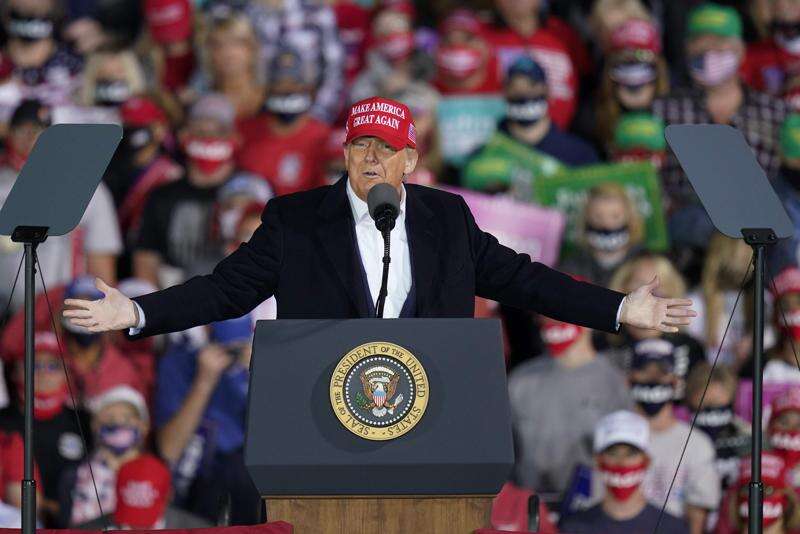 President Donald Trump repeats his victory in Iowa