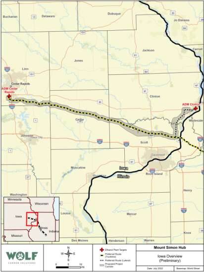 Revised public meetings approved for Wolf Carbon Solutions pipeline proposal