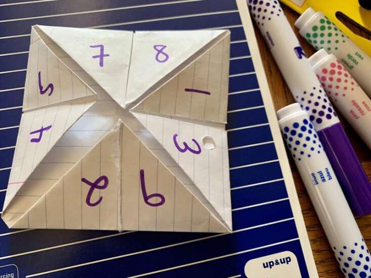 How to predict the future: Make a 'cootie catcher'
