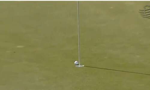 Video: Zach Johnson holes out from 160 at Doral