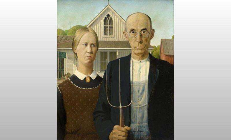 Who was the farmer in Grant Wood