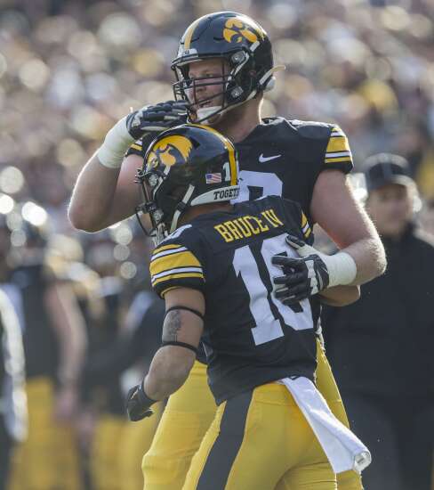 Cedar Rapids Kennedy grad Connor Colby among those to step up on Iowa’s inexperienced offensive line