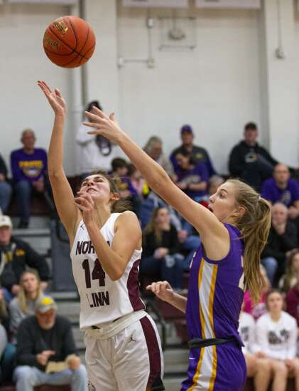 Photos: North Linn beats Alburnett in girls’ basketball, 63-24