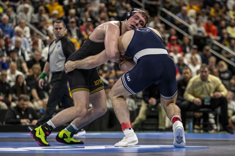 Iowa’s Jacob Warner takes silver after eye-opening run to NCAA wrestling finals