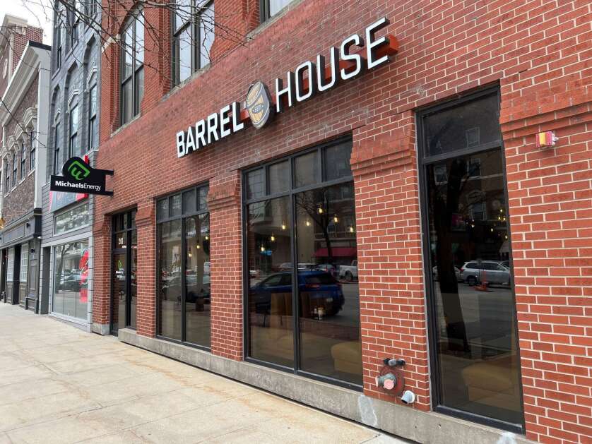 This Barrel House restaurant is located  at 102 Second St. SE in downtown Cedar Rapids. The local franchise brand is planning a Coralville opening in May. (Elijah Decious/The Gazette)