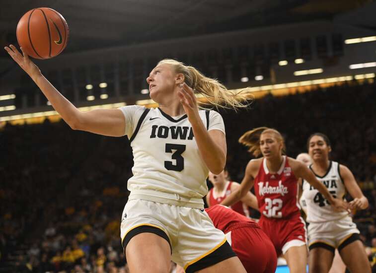 Photos: Iowa women’s basketball beats Nebraska, 80-76