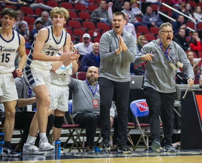 Photos: Xavier heads to boys’ state basketball semifinals after defeating Hoover 49-38 