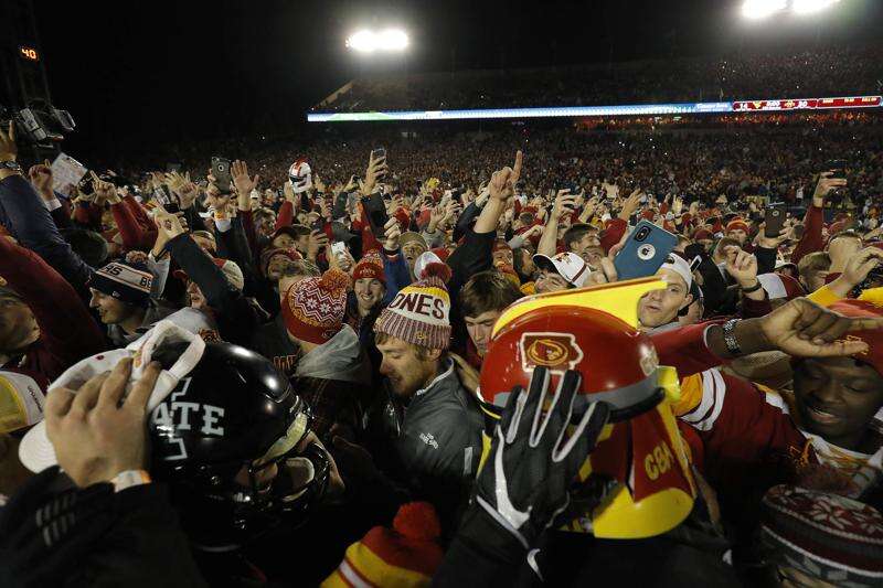 Iowa State fined by Big 12 for field storming after West Virginia upset