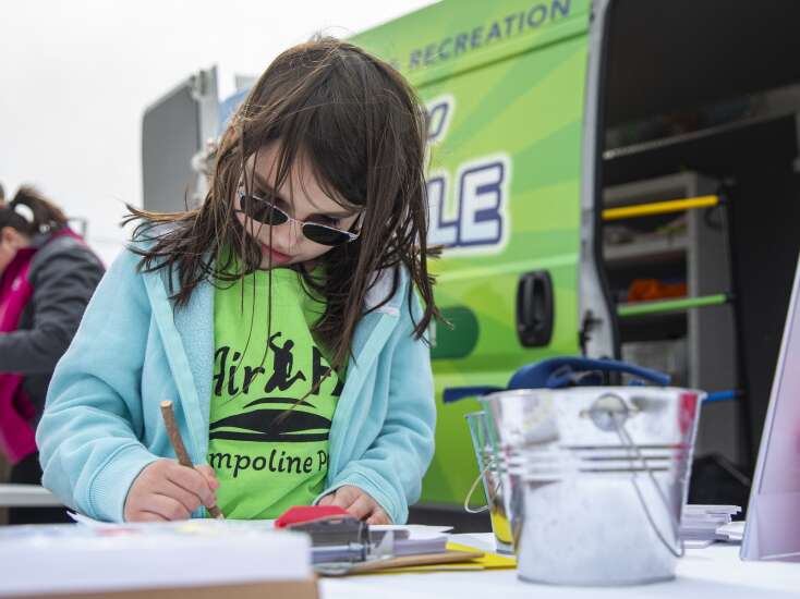 Photos: Kids get outside during spring break with help from CR Rollin’ Recmobile 