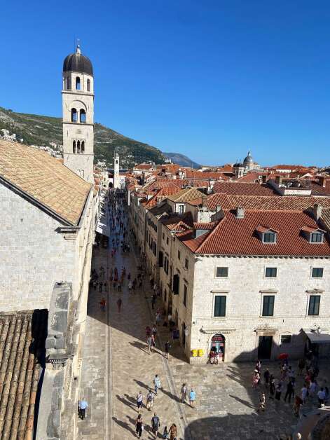 A walk along the top of Dubrovnik's walls gives bird's-eye views of the historic quarter. (Bob Sessions)