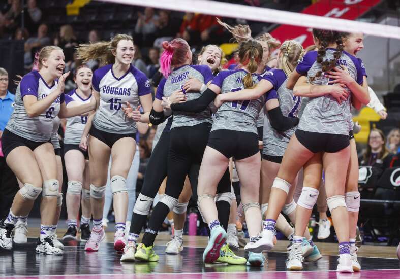 Photos: Ackley AGWSR vs. North Tama in Class 1A state volleyball quarterfinals