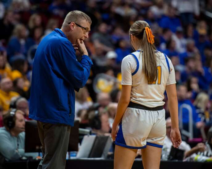 Photos: Benton Community vs. Sioux Center in 2023 Iowa Class 3A girls’ basketball state championship game