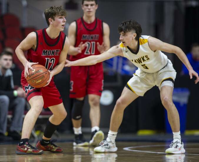 Photos: Monticello vs. Mid-Prairie in Class 2A Iowa high school boys’ state basketball quarterfinals