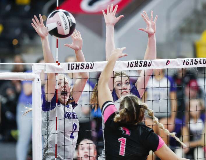 Photos: Ackley AGWSR vs. North Tama in Class 1A state volleyball quarterfinals