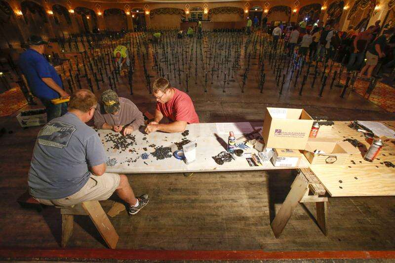 TIMELAPSE: Volunteers help reassemble Paramount Theatre seats