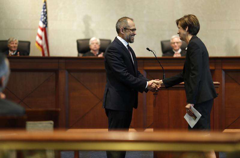Christopher McDonald sworn in as first minority justice on Iowa Supreme Court