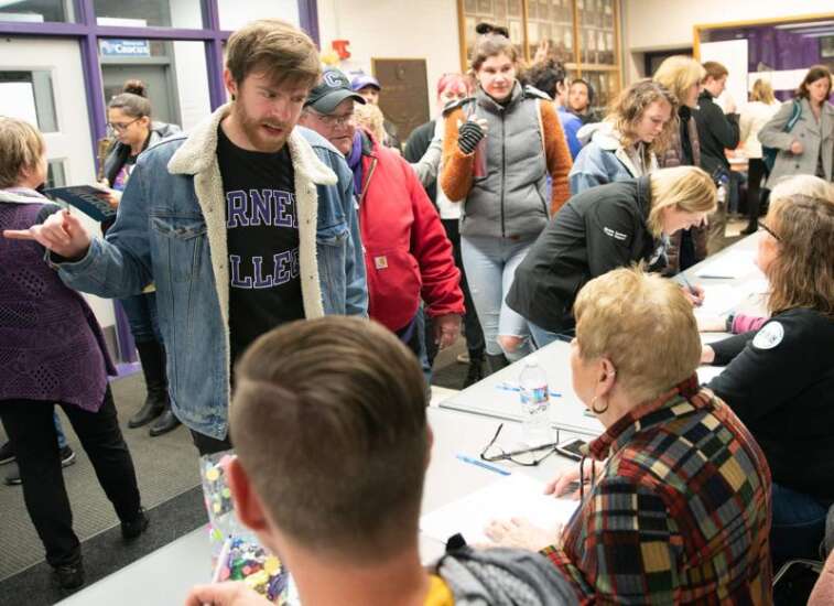 Young people turn out in big numbers for Iowa caucuses
