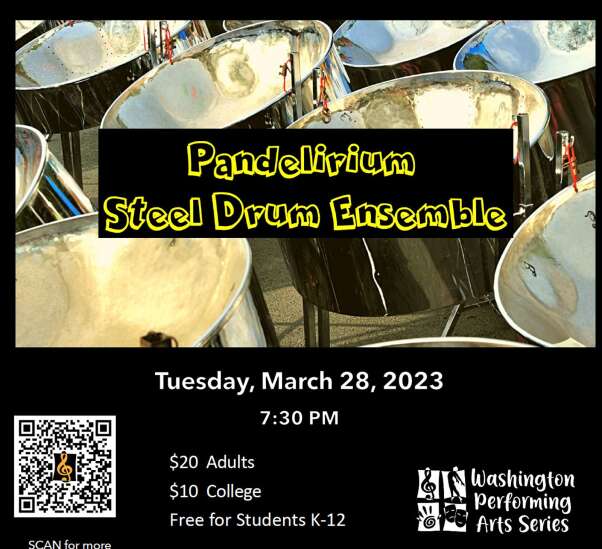 Steel drum band plays Washington Tuesday night
