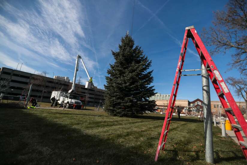 Photos: Annual Cedar Rapids Christmas Tree makes it way downtown