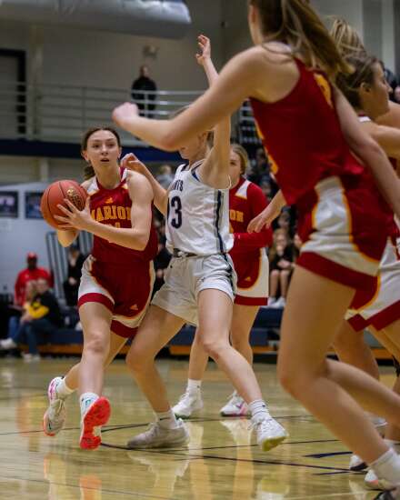 Photos: Marion at Cedar Rapids Xavier in Class 4A girls’ basketball regional semifinals 