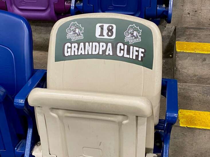 The Cedar Rapids RoughRiders love their Grandpa Cliff