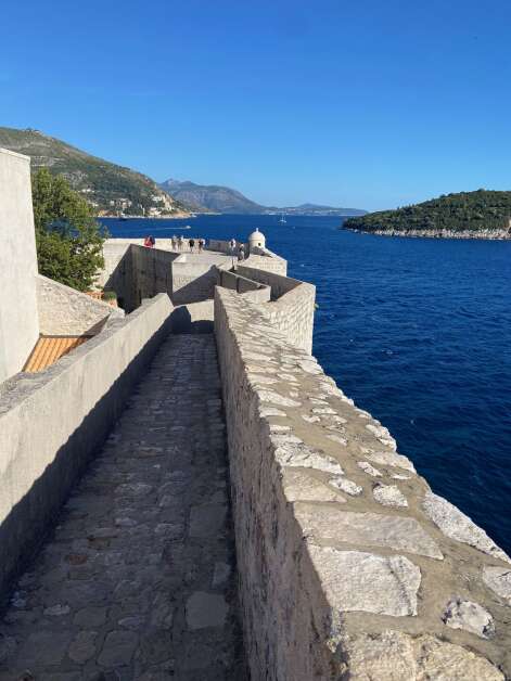A walk along the top of Dubrovnik's walls offers stunning views of the Adriatic Sea and the historic quarter. (Bob Sessions)