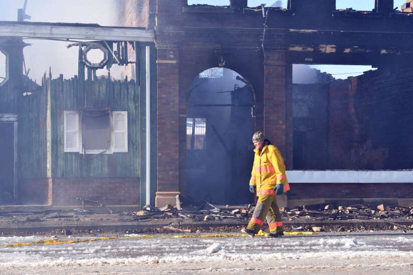 2 buildings in tiny Iowa town of Thor gutted by fire
