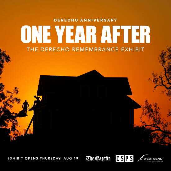 ‘One Year After: The Derecho Remembrance Exhibit’ at CSPS Hall through Oct. 10