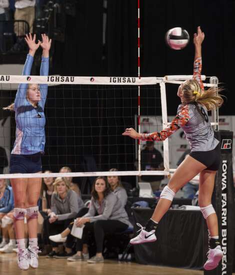 Photos: West Delaware vs. Unity Christian in Iowa high school state volleyball tournament
