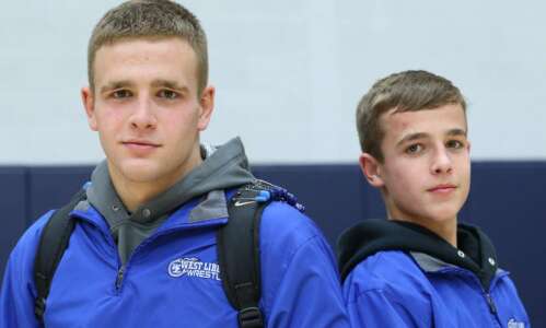 Bryce and Will Esmoil contribute together for West Liberty