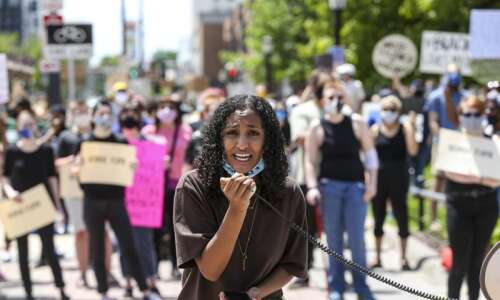 Photos: Hundreds attend rally hosted by the Black Voices Project in Iowa City