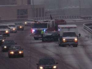 Snow brings several minor crashes, no serious injuries