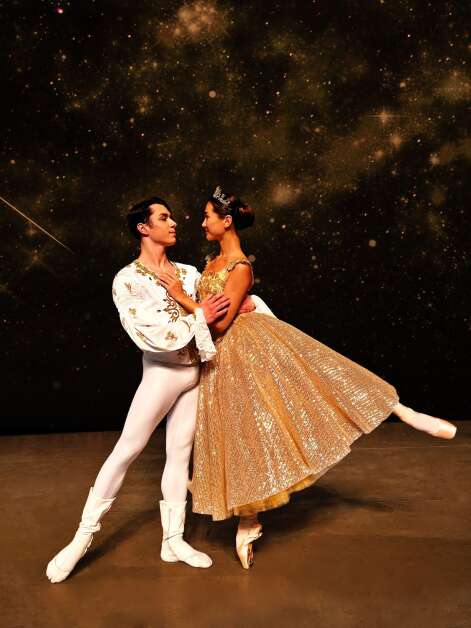 Cinderella (Ekaterina Malkovich) mesmerizes Prince (Konstantin Geronik) in World Ballet Series presentation of “Cinderella.” (World Ballet Series)