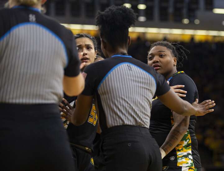Photos: Iowa sails past Southeastern Louisiana in NCAA women’s basketball first round
