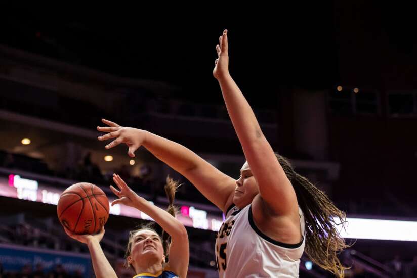 Photos: Algona Garrigan vs. Martensdale-St. Marys in 2023 Iowa Class 1A girls’ state basketball quarterfinals